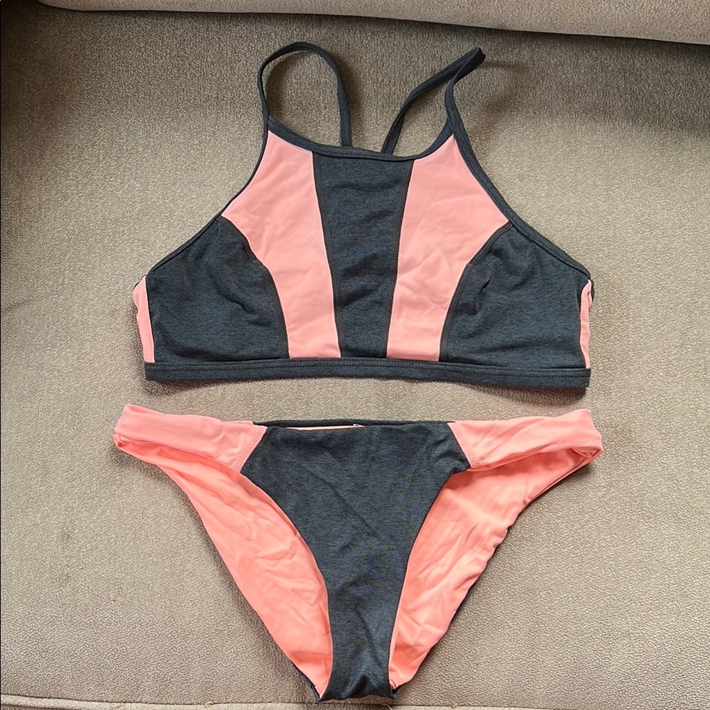 Rip Curl Pink and Black Bikini